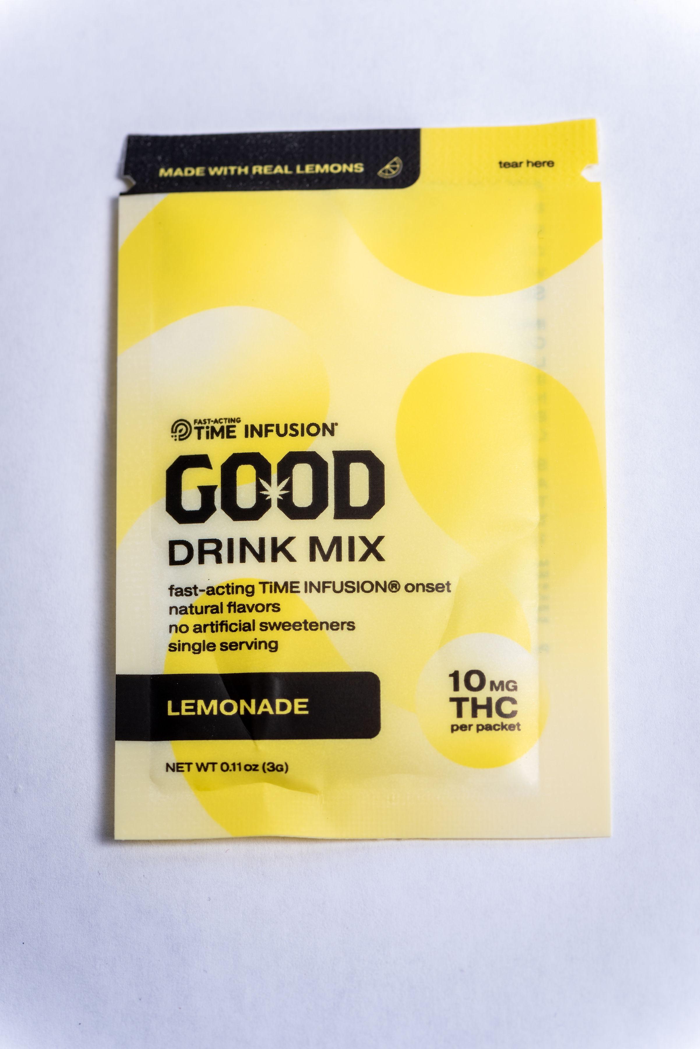 Photograph of product: GOOD Drink Mix | Lemonade | 100mg | 10pk