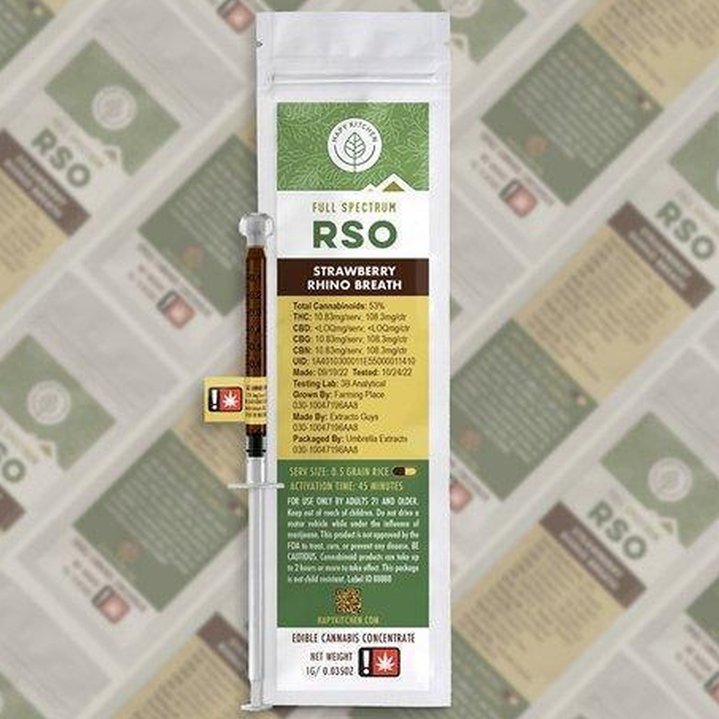 Photograph of product: Hapy Kitchen > Full Spectrum RSO > Oui'd > Pancake