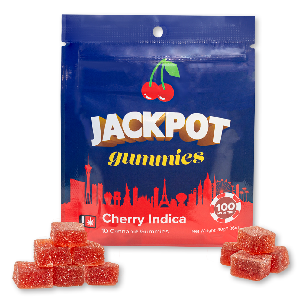 Photograph of Product: Cherry Gummies 10pk Indica 100MG