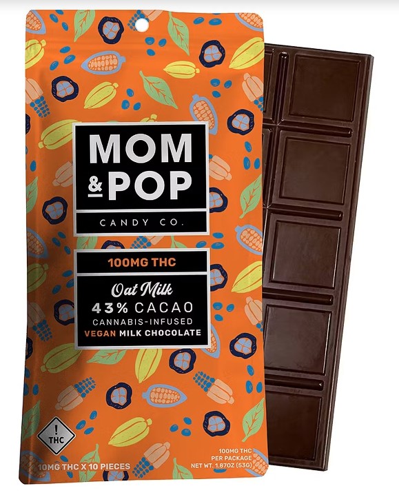 Photograph of product: Mom & Pop | Oat Milk Vegan Milk Chocolate | 100mg