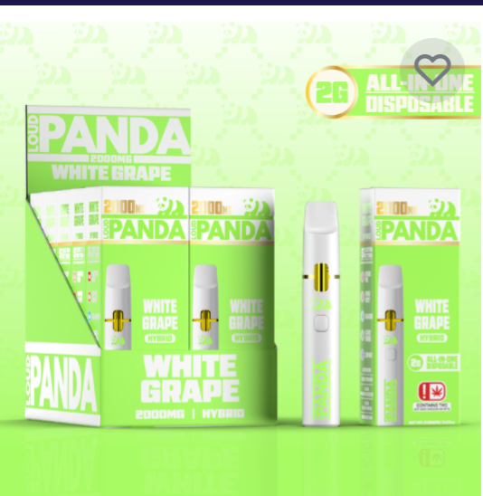 Photograph of product: Loud Panda M Disposable Cartridge | White Grape | (H)