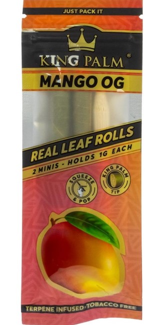 Photograph of product: King Palm Mini Leaf Cones 2pk- Mango OG
