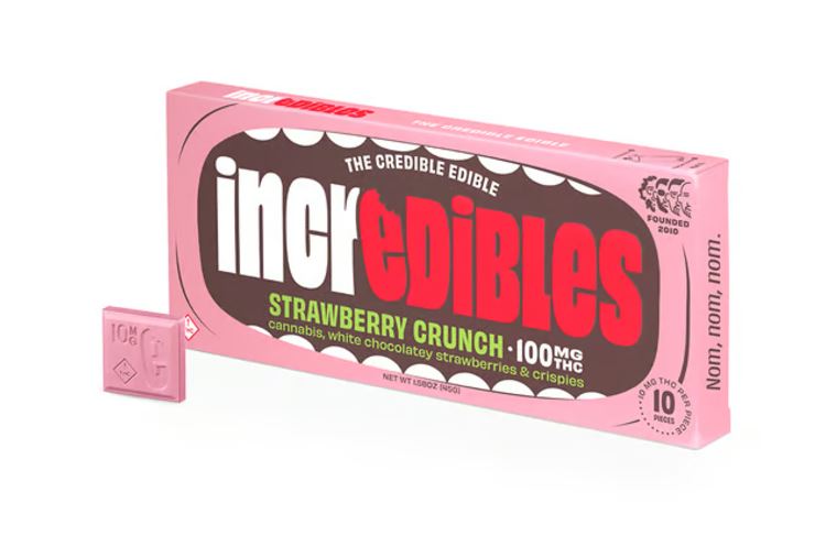 Photograph of product: Incredibles. | Chocolate Strawberry Crunch | 10mg TH-oui x 10 ct