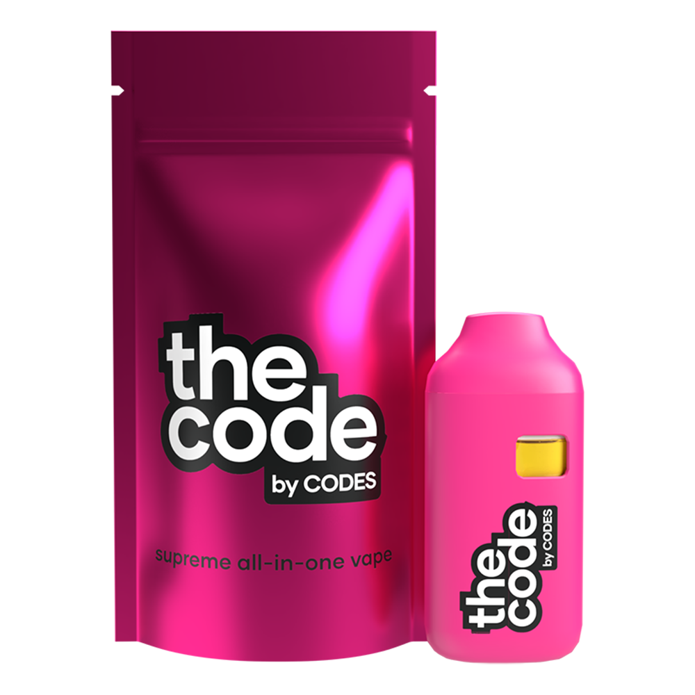 Photograph of product: Codes: Vape | The Code Vape | Watermelon Bubblegum Ice | All-in-One | 1g