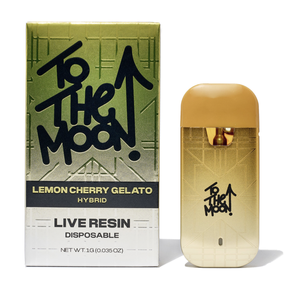 Photograph of product: To The Moon | Lemon Cherry Gelato | Live Resin AIO | 1g