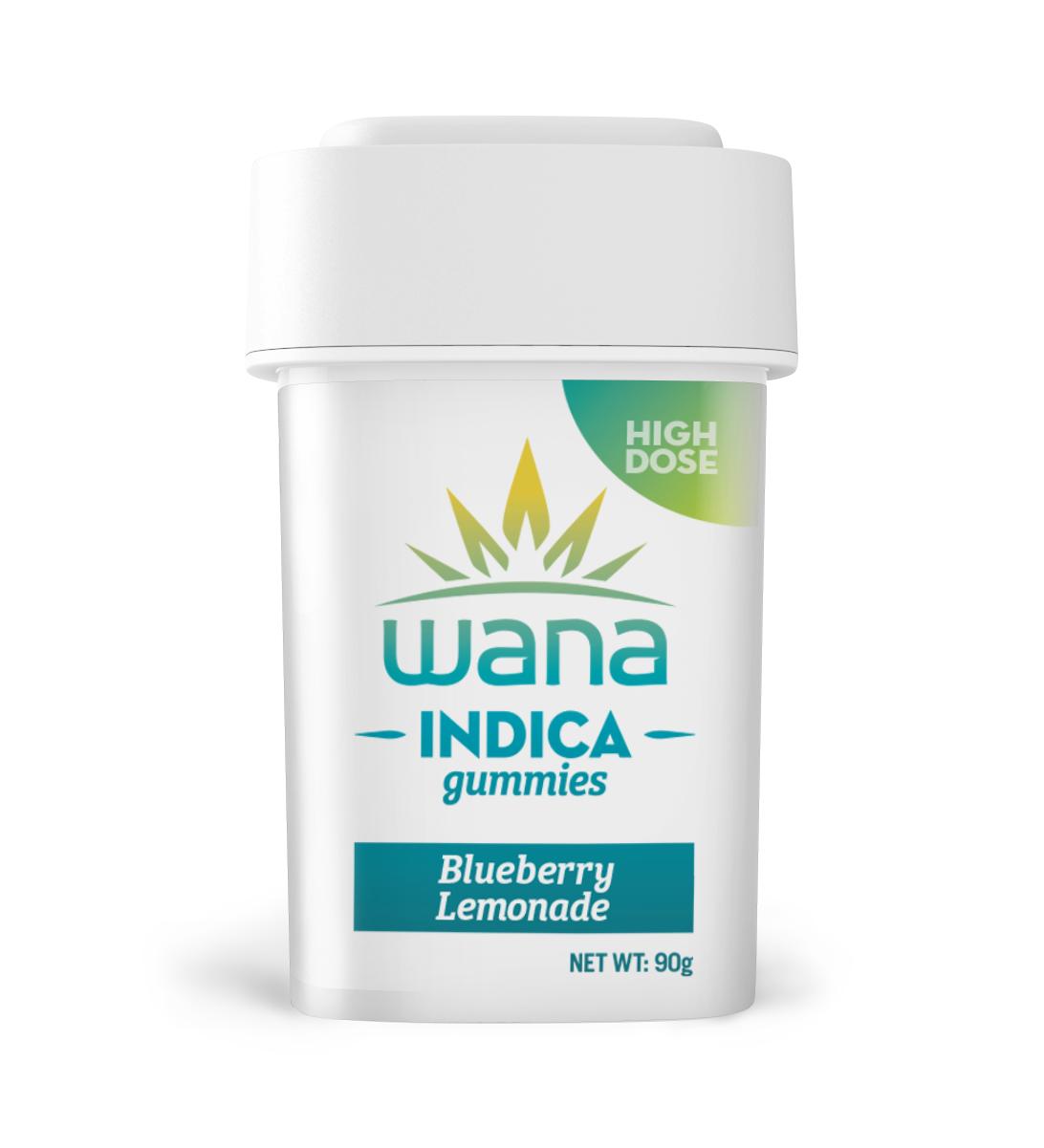 Photograph of product: Wana Medical Blueberry Lemonade Gummies THC 20pk