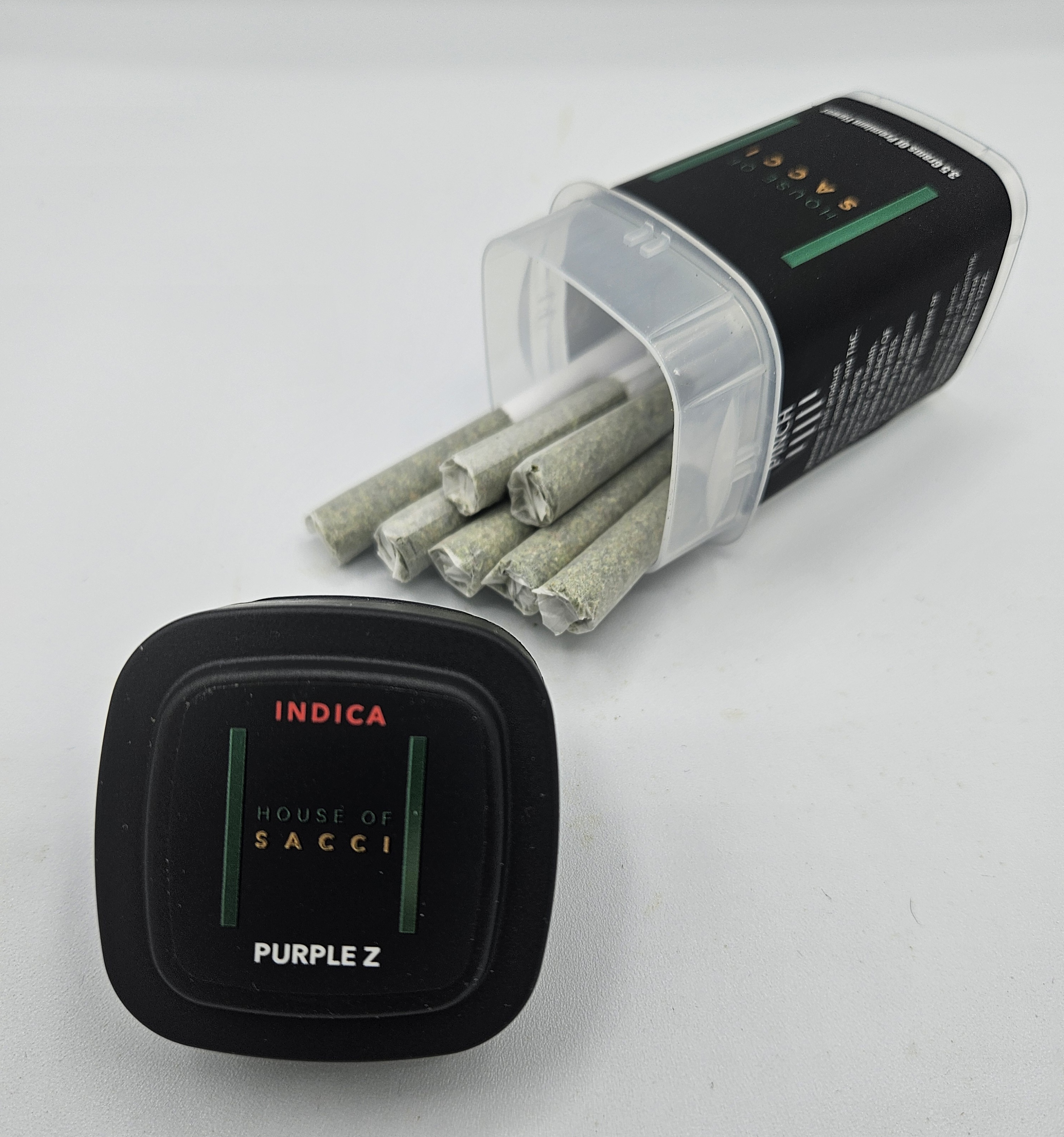 Photograph of product: HOUSE OF SACCI | PRE-ROLL JOINT | PURPLE Z | 7PK