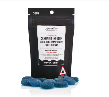 Photograph of product: SMOKIEZ - Oui'd Sour Blue Raspberry - 100MG TH-oui