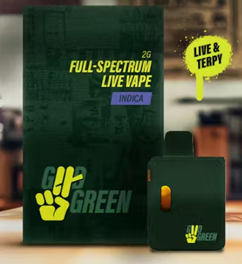 Photograph of product: Good Green - Full Spectrum Live Disposable - Sunset Sherbet (H)