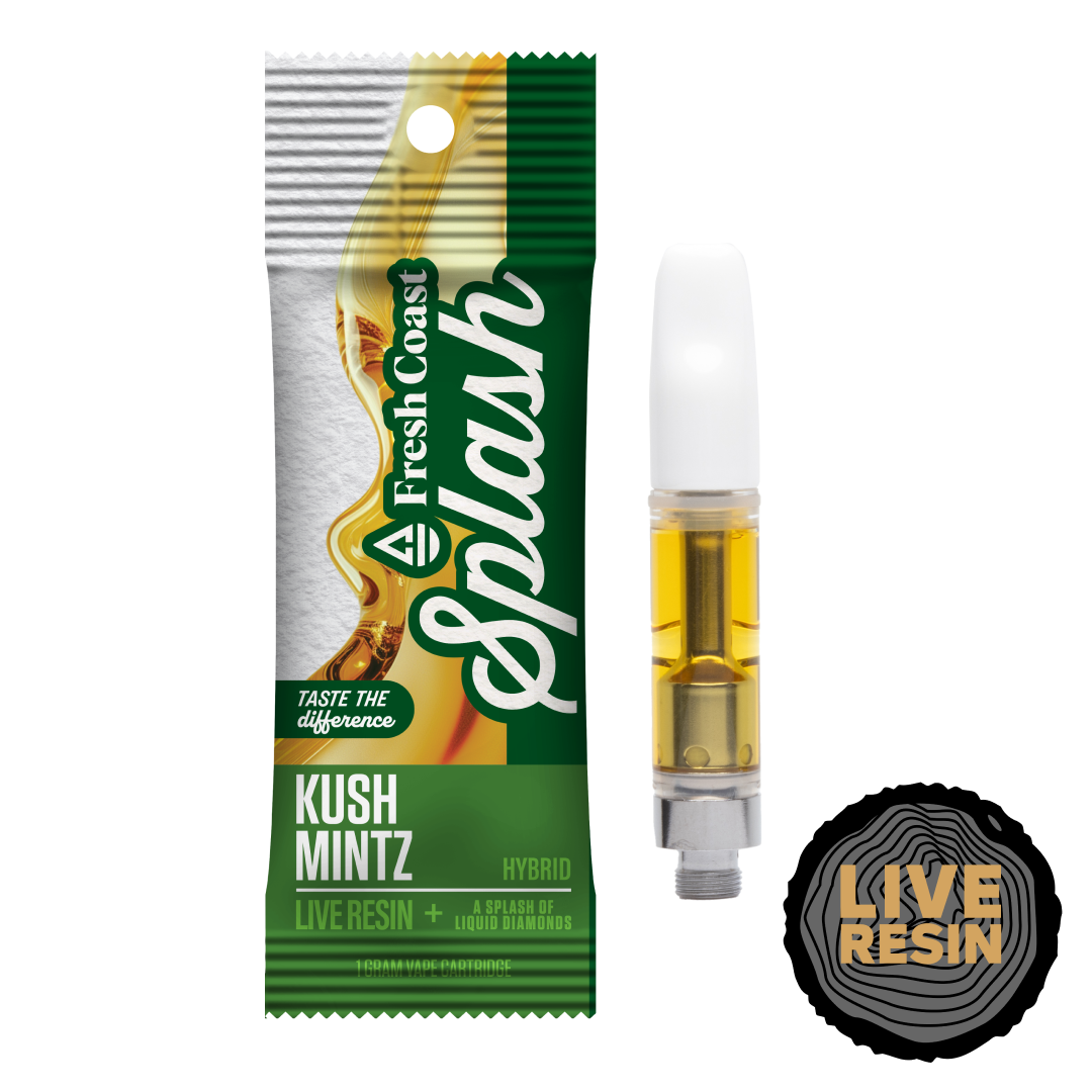 Photograph of product: Splash Kush Mintz 1g Live Resin 510