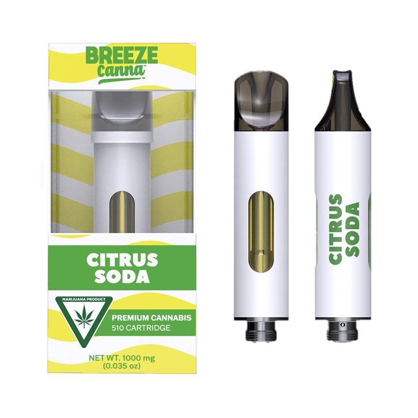 Photograph of product: Breeze Canna Citrus Soda Cartridge Rec