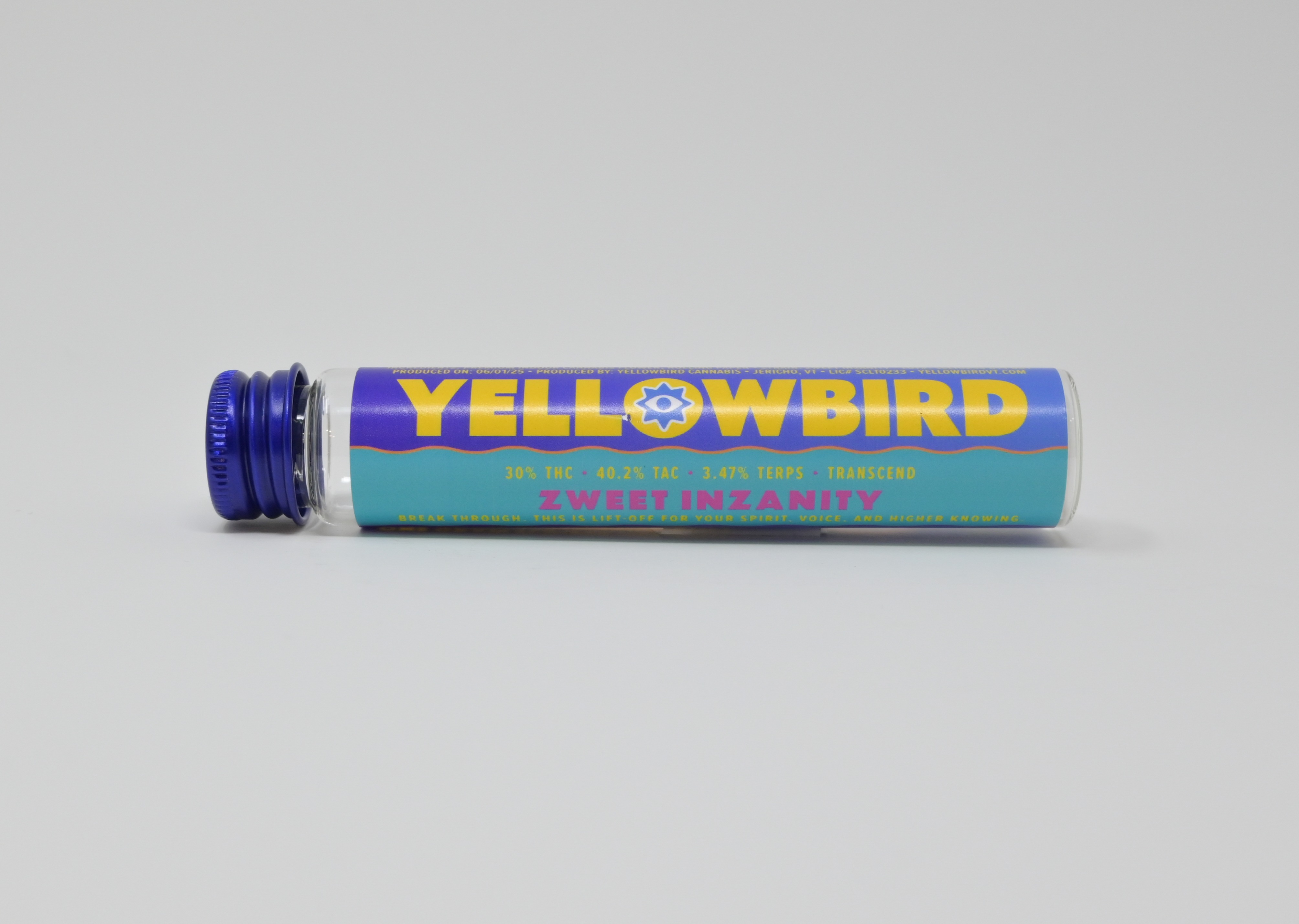 Photograph of product: Yellowbird Zweet Insanity Preroll