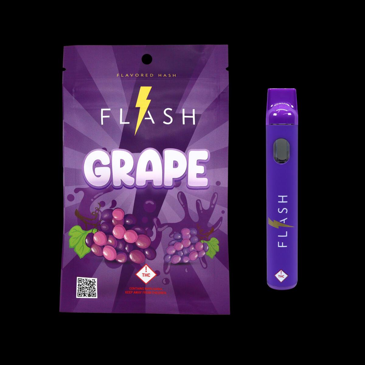 Photograph of product: Flash Grape Stomper Vape  1g