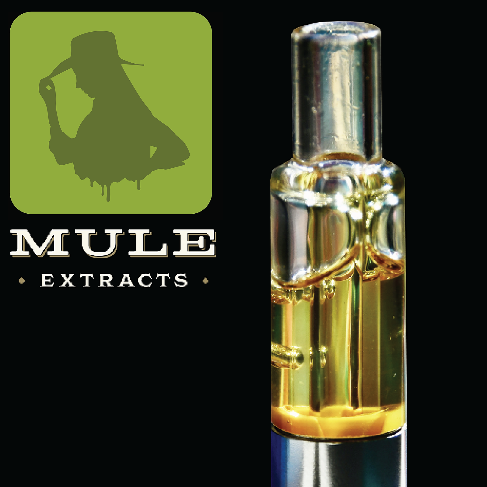 Photograph of product: Mule Live Resin Dank Tank Sour Train Wreck