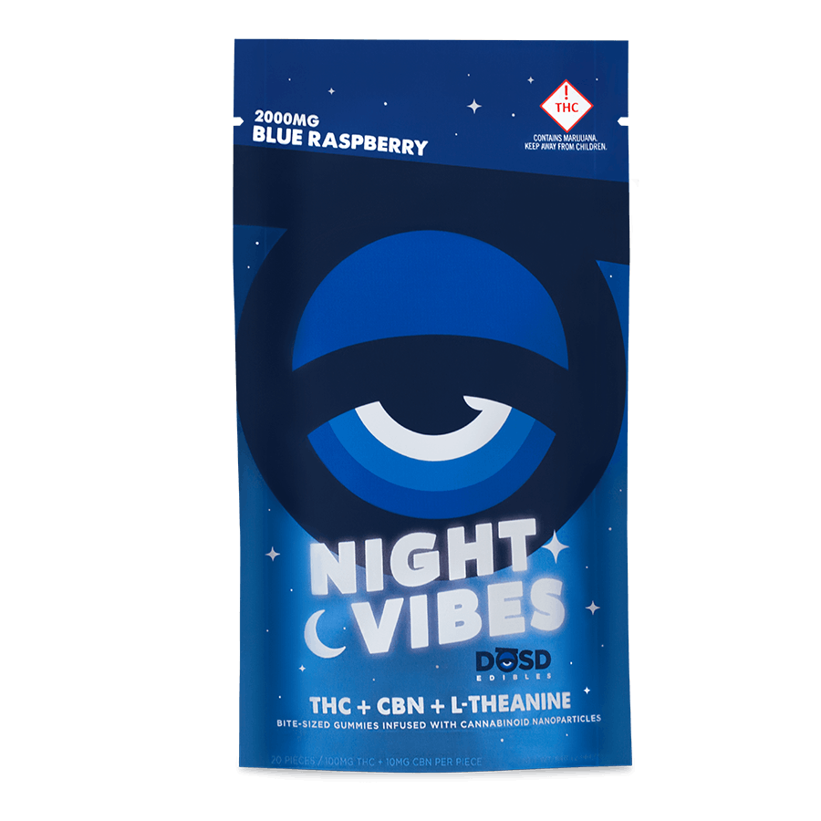 Photograph of product: DOSD Night Vibes Gummies 2000mg