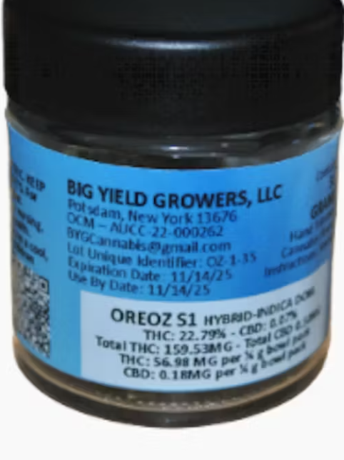 Photograph of product: BYG Oui'd | Oreoz S1 Flower - 3.5g