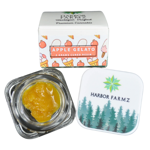 Photograph of product: Harbor Farmz Strawberry Gelato Cured Resin 2g
