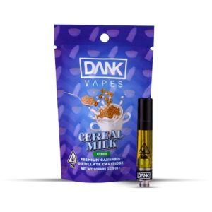 Photograph of product: DANK - 1g Vape Cart - Cereal Milk (H)