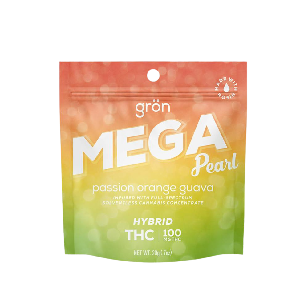 Photograph of product: Gron - Mega Pearl - Passion Orange Guava 100mg
