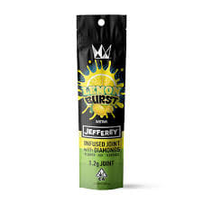 Photograph of product: 1.2g Lemon Burst Jefferey Infused Pre-Roll - 