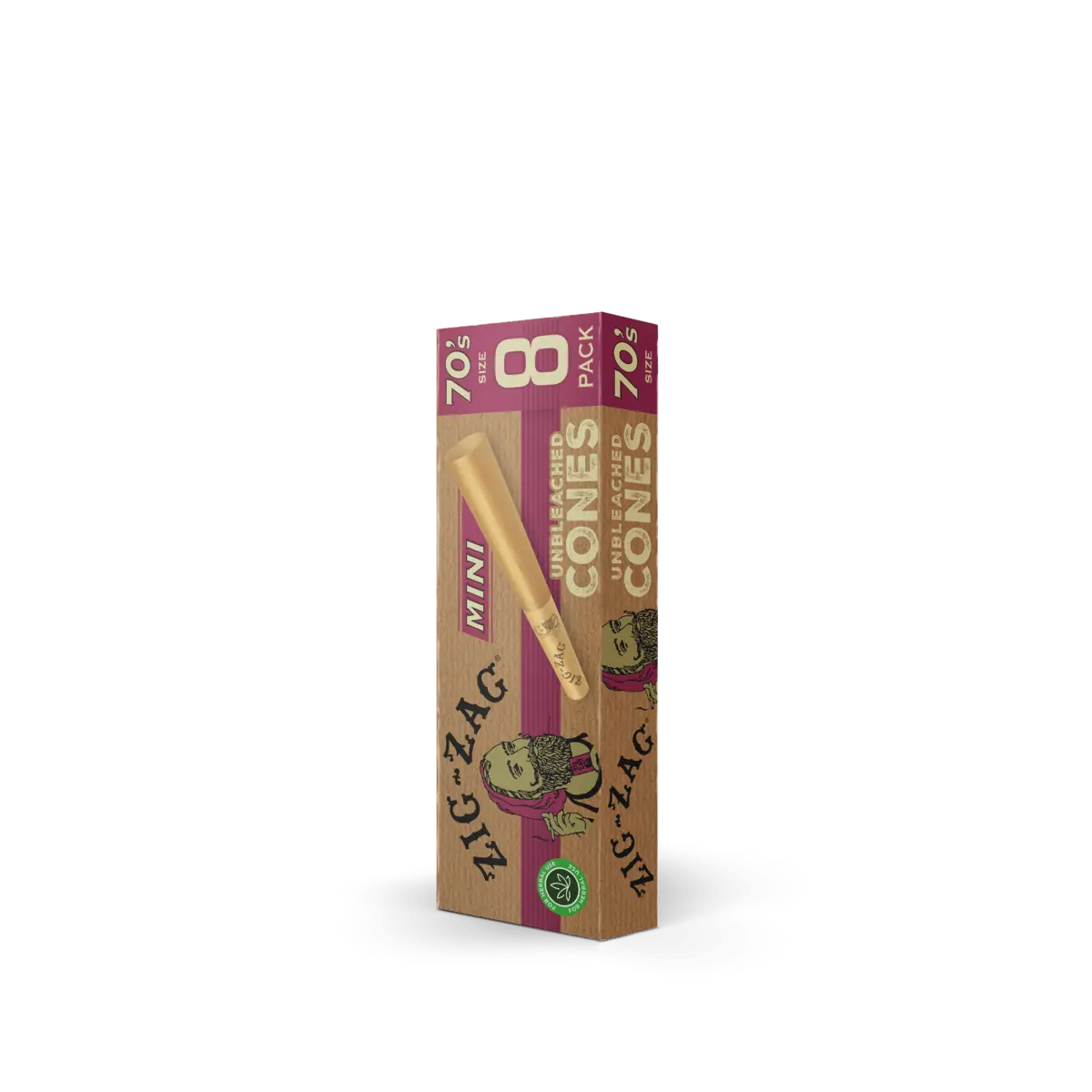 Photograph of product: 70mm Unbleached Mini Cones 8pk