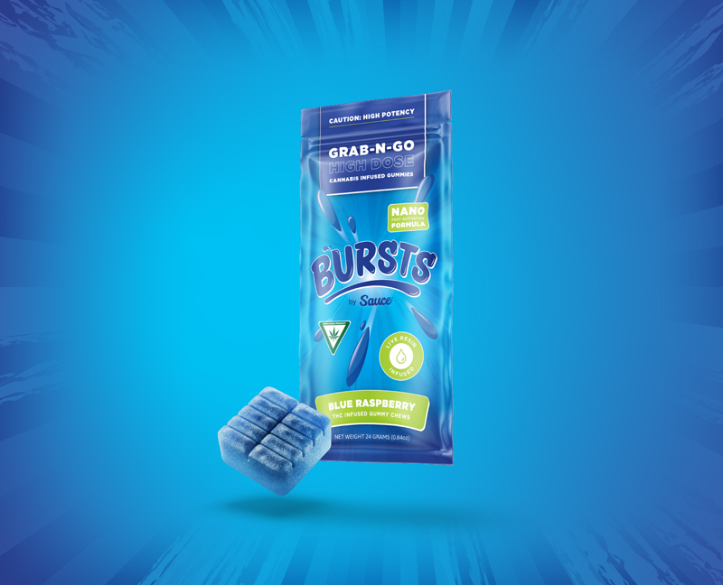 Photograph of product: Blue Raspberry - Live Resin Gummies - 200mg