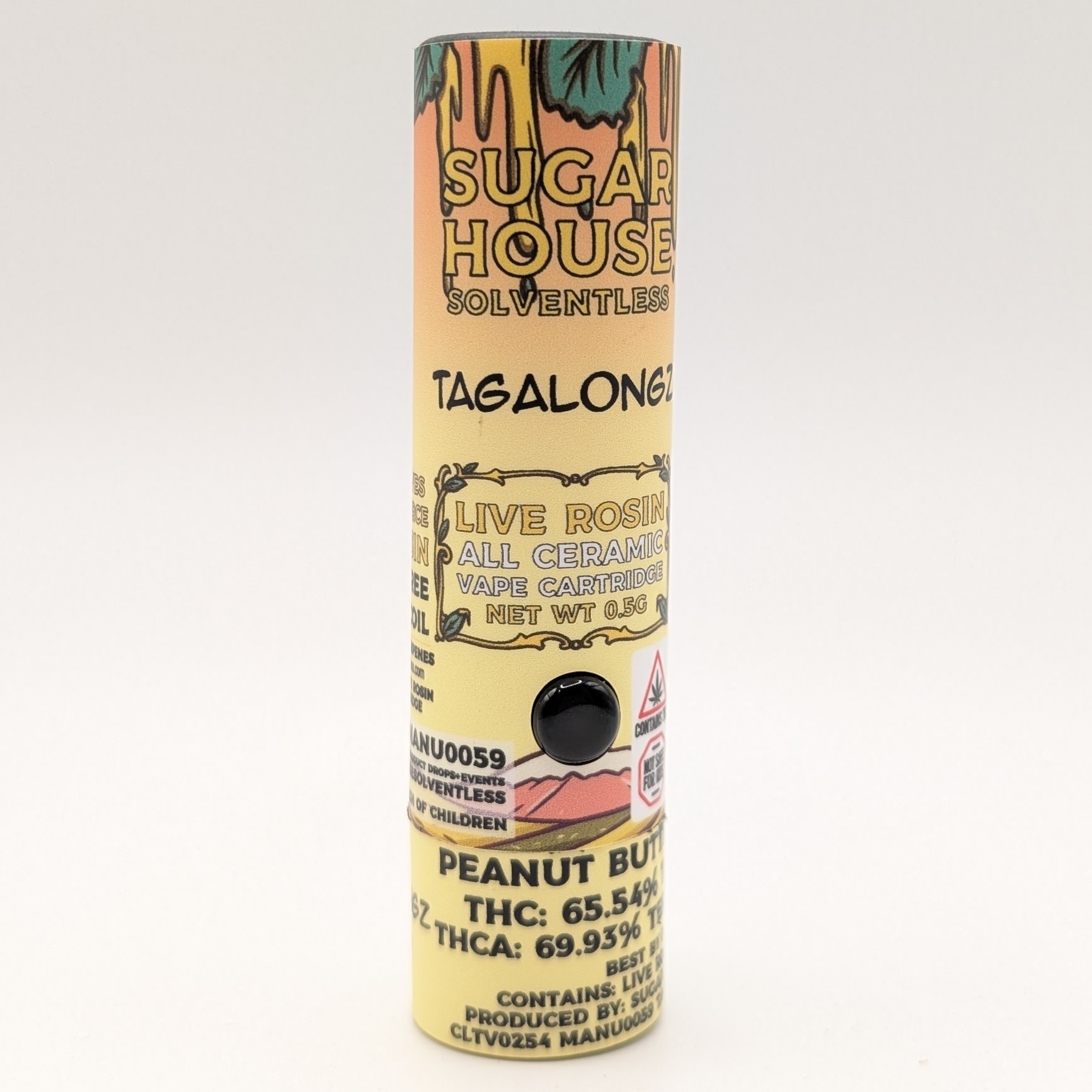 Photograph of product: Tagalongz .5g Live Rosin Cart