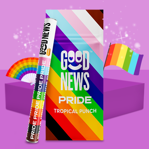 Photograph of product: Good News - Disposable Vape Pride - .3g