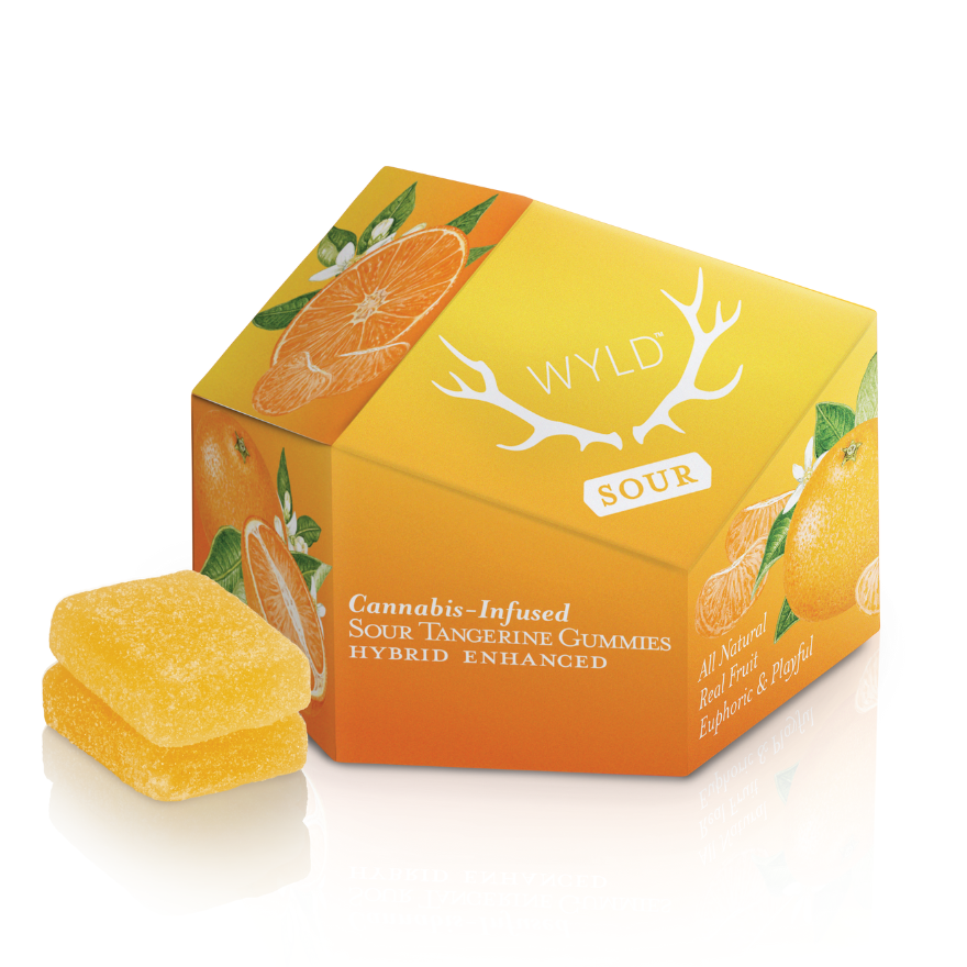 Photograph of product: Wyld: 100mg Sour Tangerine - Hybrid