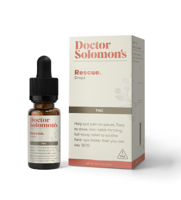 Photograph of product: Dr. Solomon's TH-oui Rich Rescue Drops 100mg Tincture 15mL