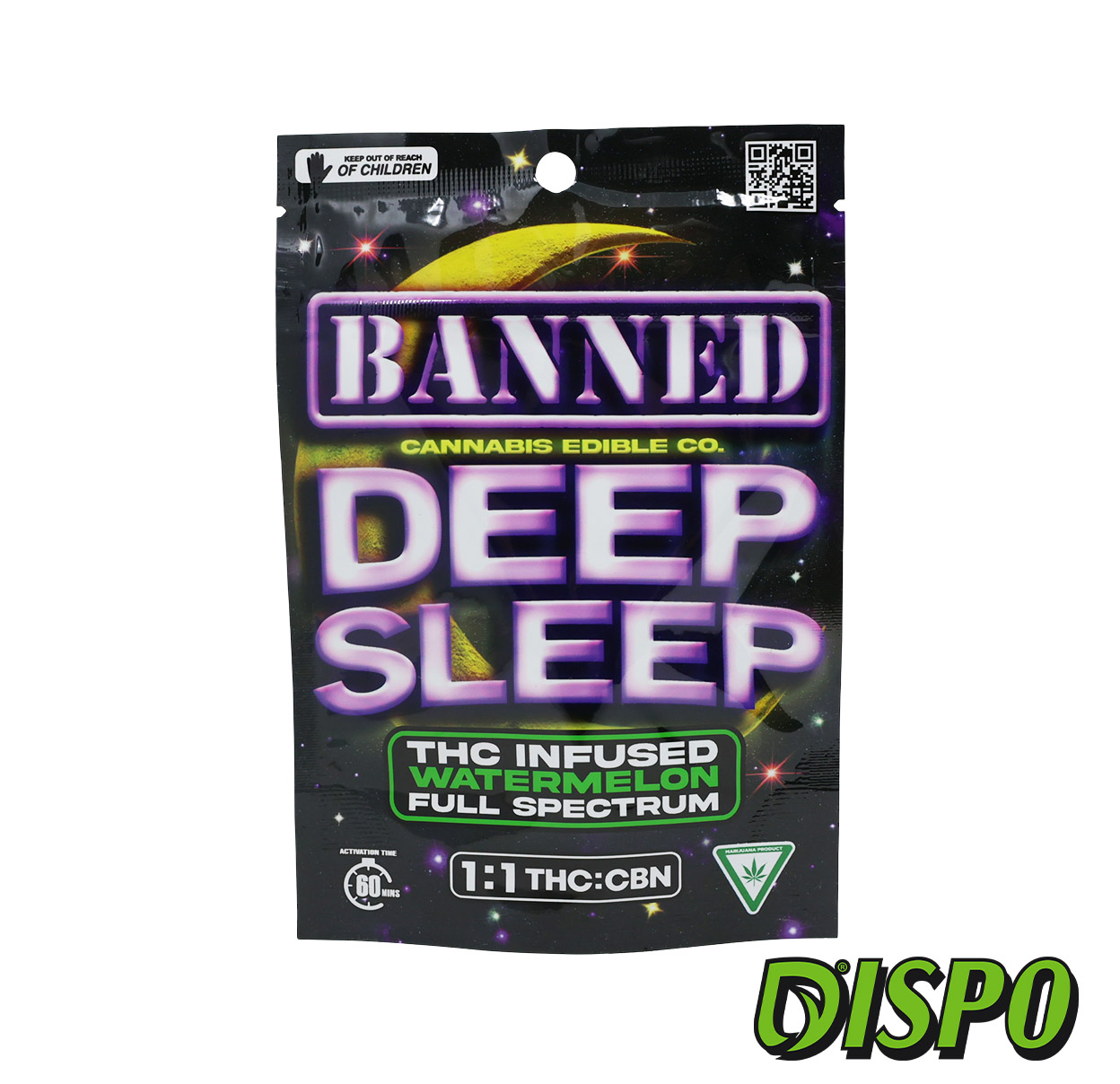 Photograph of product: Banned - Watermelon Deep Sleep 1:1 TH-oui/CBN 200mg Gummies