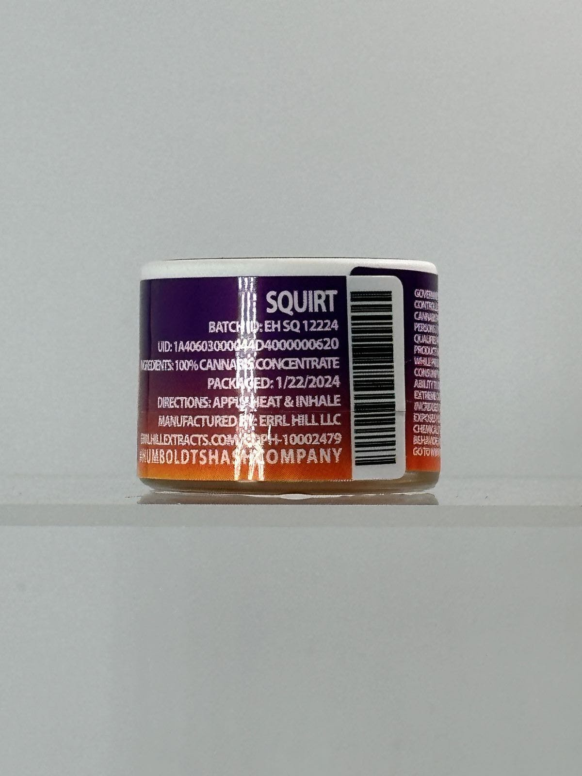 Photograph of product: Errl Hill 1g Squirt Live Resin