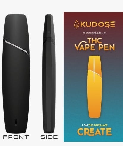 Photograph of product: Kudose - 1g Disposable Cart - Pineapple Express