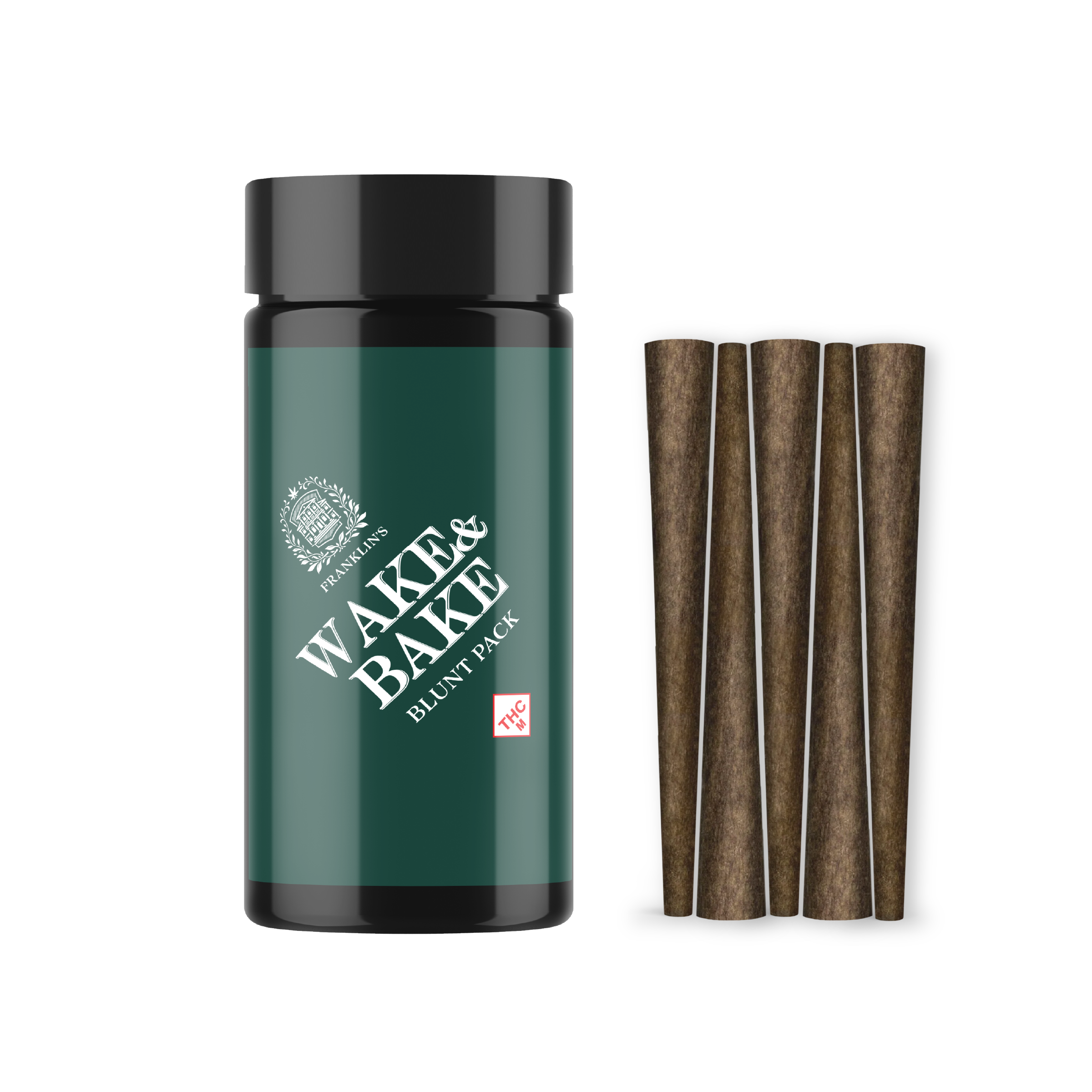 Photograph of product: Wake & Bake  | 0.75g | 5pk Blunts | Franklin's
