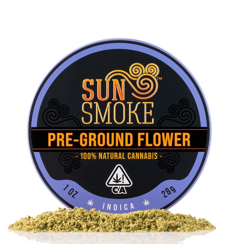Photograph of product: SunSmoke Sungrown Pre-Ground Flower 28g Ounce - Oui'd Blend