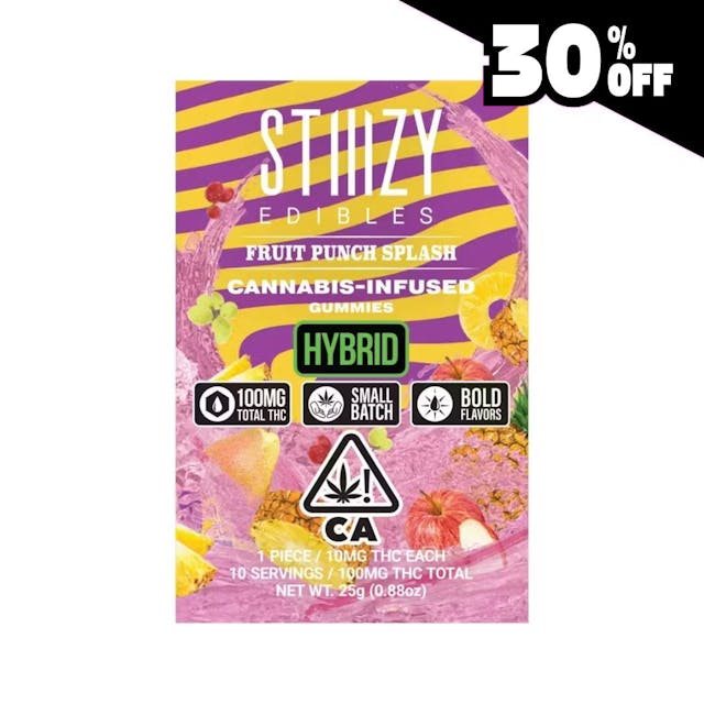 Photograph of product: Fruit Punch Splash - Gummies 100mg - 