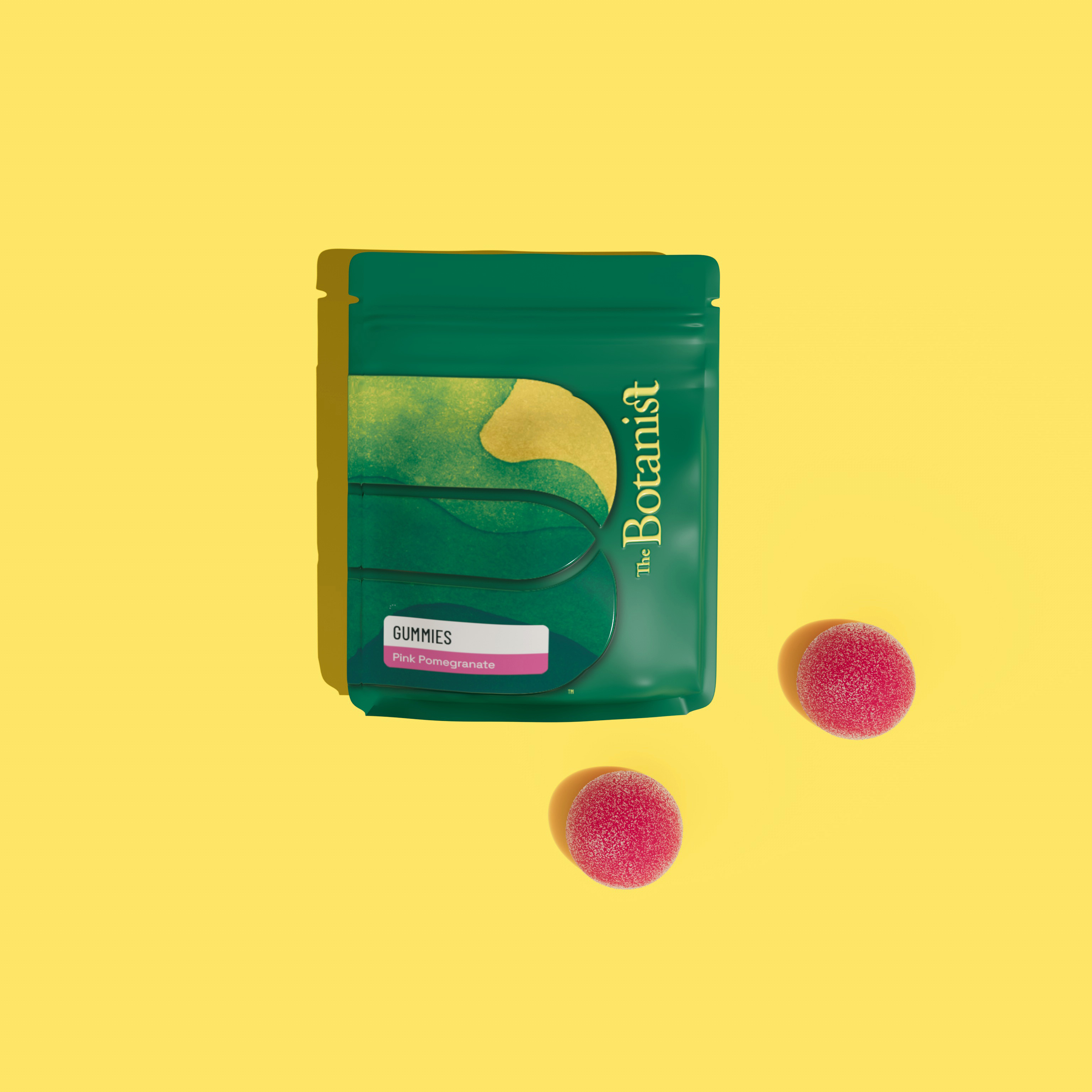 Photograph of product: The Botanist - Pink Pomegranate Gummies 100mg