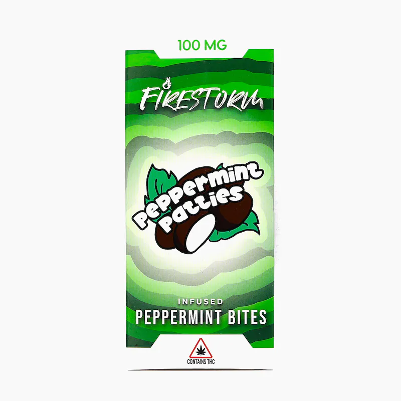Photograph of product: FireStorm - Peppermint Patties 100MG