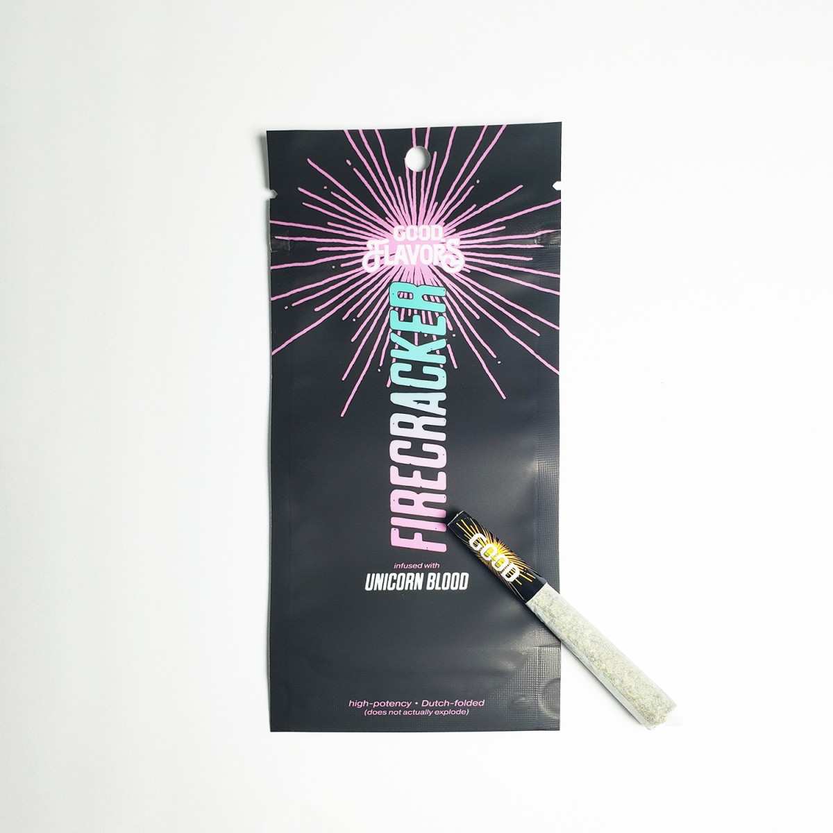 Photograph of product: Firecracker GOOD Flavors Infused Joint 0.75g Unicorn Blood