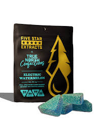 Photograph of product: Electric Watermelon Gummies 200mg (4pk)