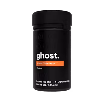 Photograph of product: GHOST | Ghost Train Haze | Infused Pre Rolls | .75g 4pk