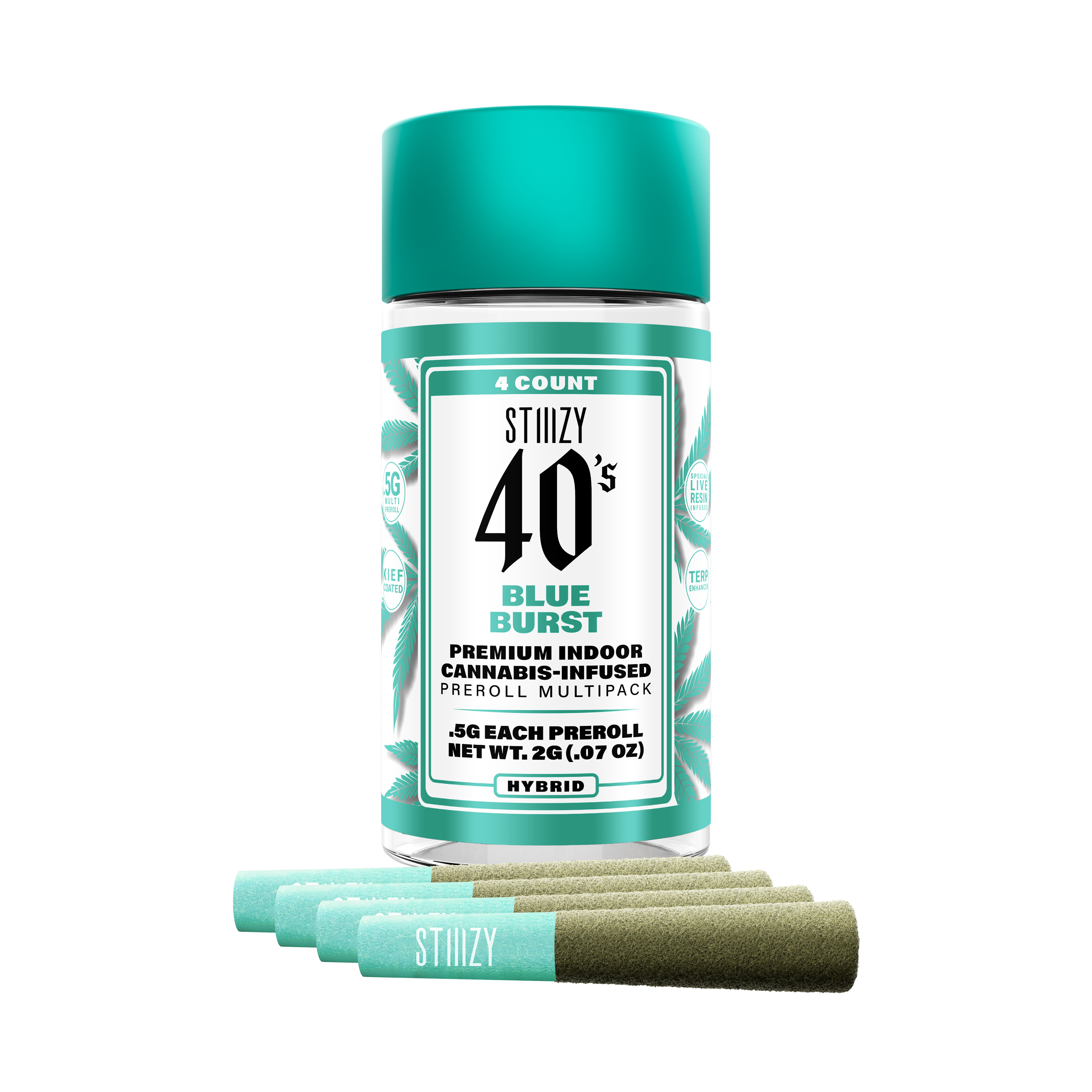 Photograph of product: Blue Burst Infused 4pk