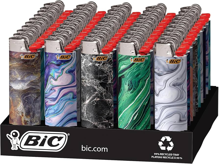 Photograph of product: "Marble Series" BIC Lighter