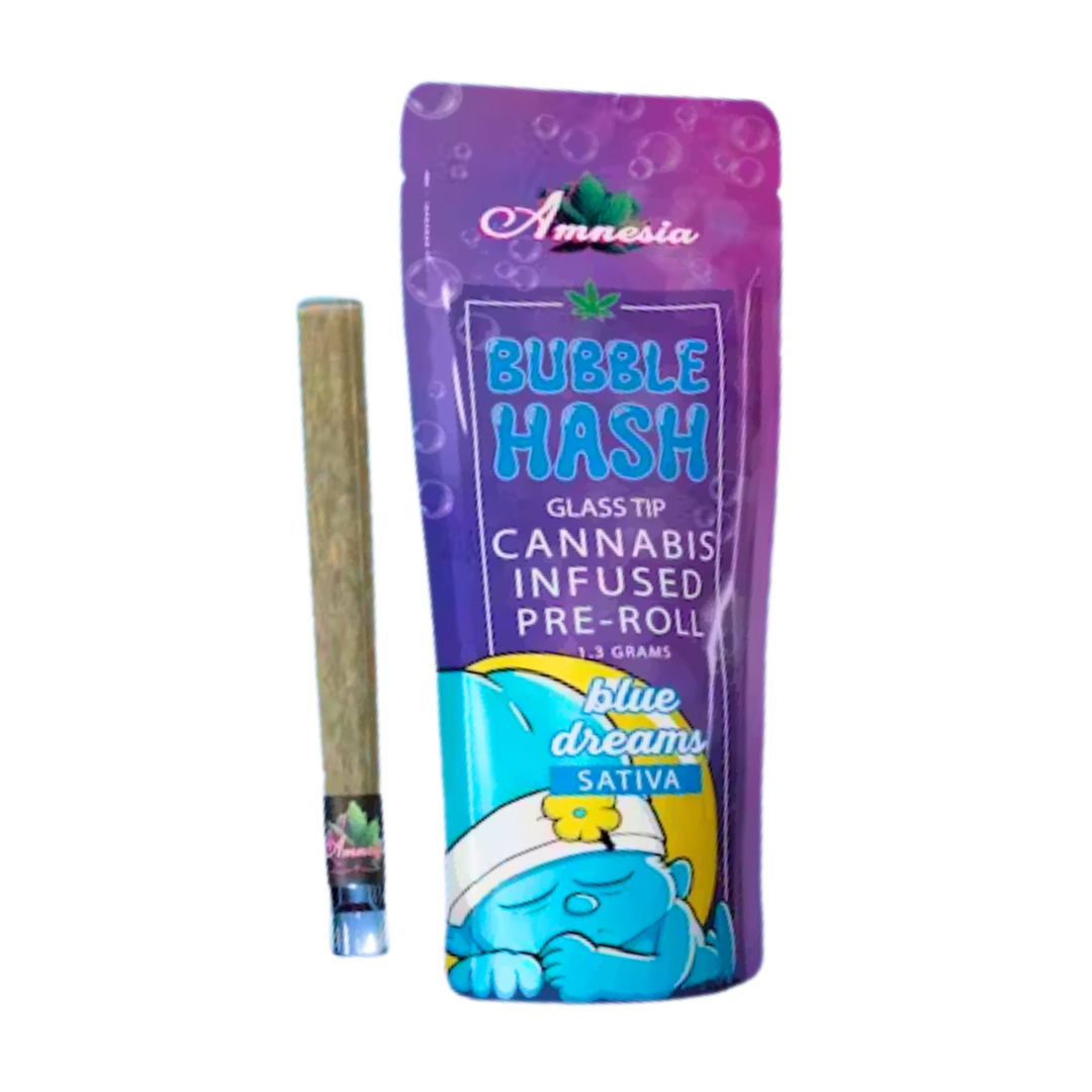 Photograph of product: Amnesia - 1.3g Bubble au chocolat Pre-Roll - Blue Dream
