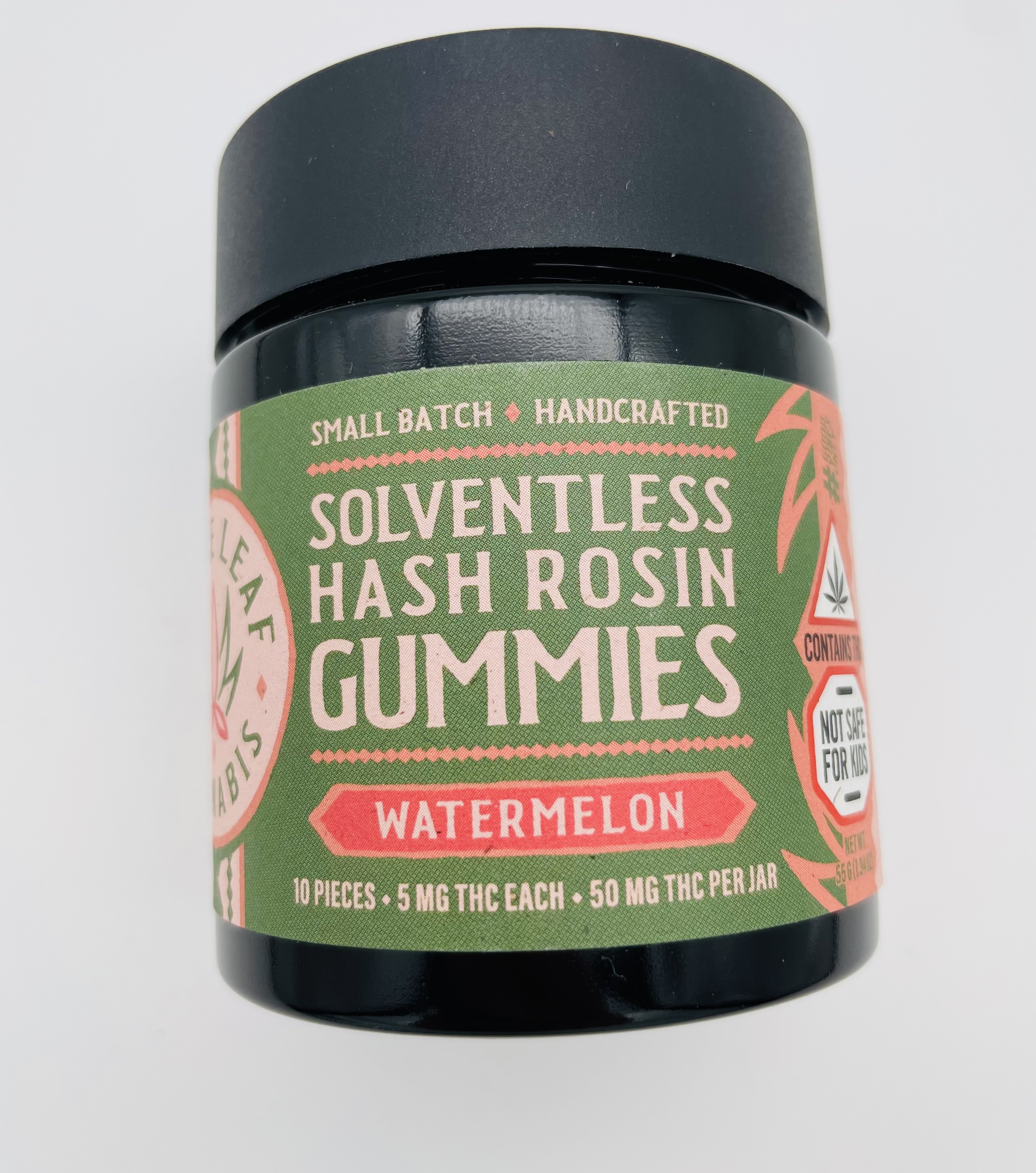 Photograph of Product: Stone Leaf |  Watermelon Gummies | Edibles | 5 mg x 10