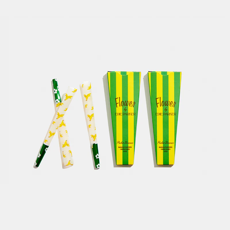 Photograph of product: Edie Parker - Crush Cones in Pocket Banana (3pk)