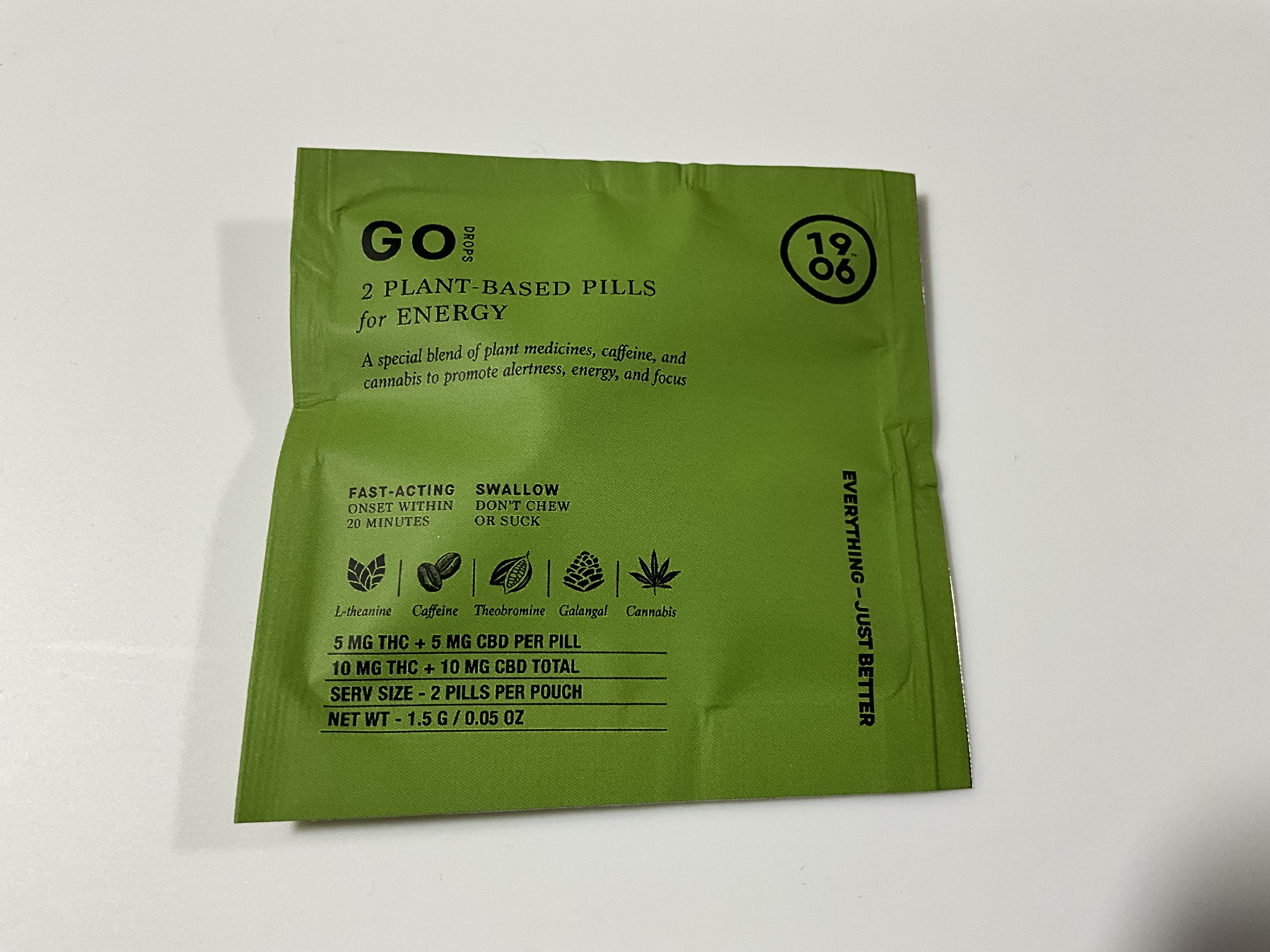 Photograph of product: 1906 - Go Drops - Tablets 2pk - 10mg