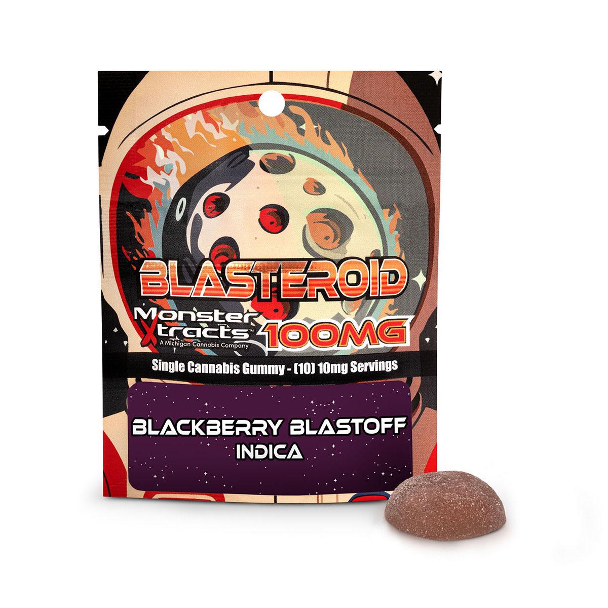 Photograph of product: Monster X Blasteroid | Blackberry Blastoff | 100mg Gummie