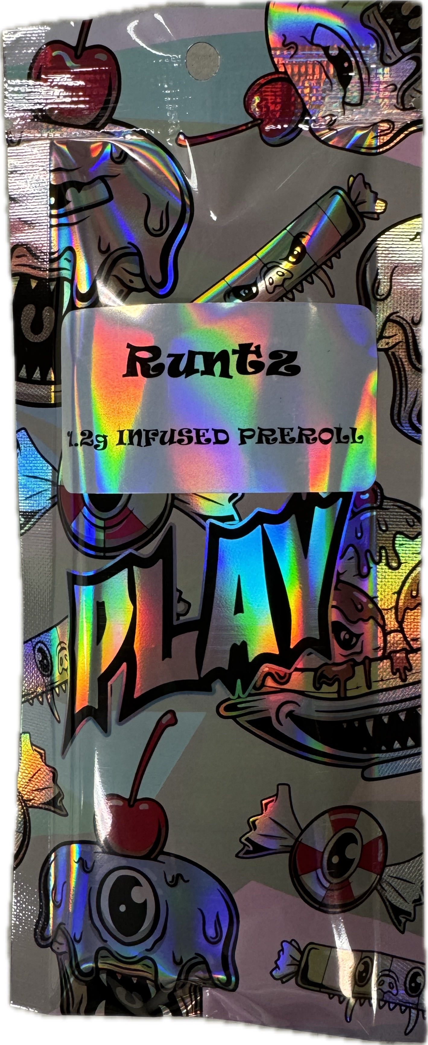 Photograph of product: PLAY- Runtz | 1.2g Infused Pre-roll (Hybrid)