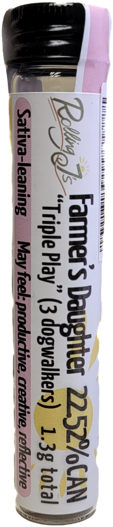 Photograph of product: Farmer's Daughter Pre-Roll 3-Pack | Rolling J's